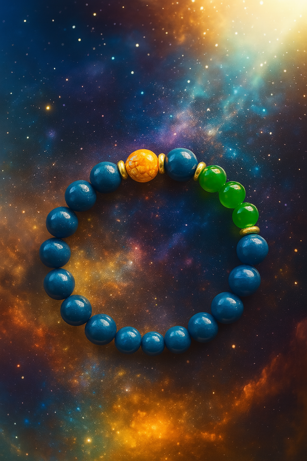 Emerald Flame · Liver Flow Herbal Bracelet·翠焰舒肝 · 中药舒郁调气手串