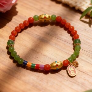 H170  Bracelet: Five-Tone Peach Fragrance